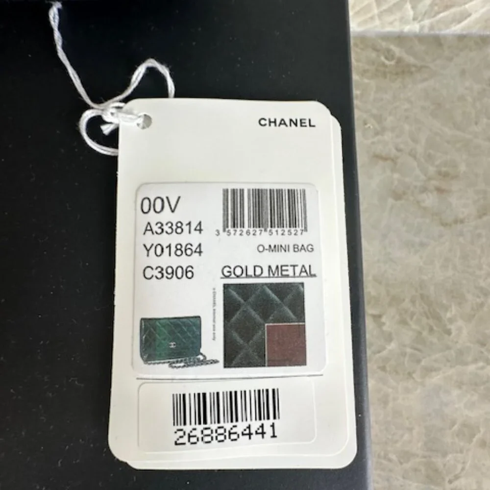 Chanel Lambskin Caviar Black Wallet On Chain Gold Hardware - Picture 2 of 15